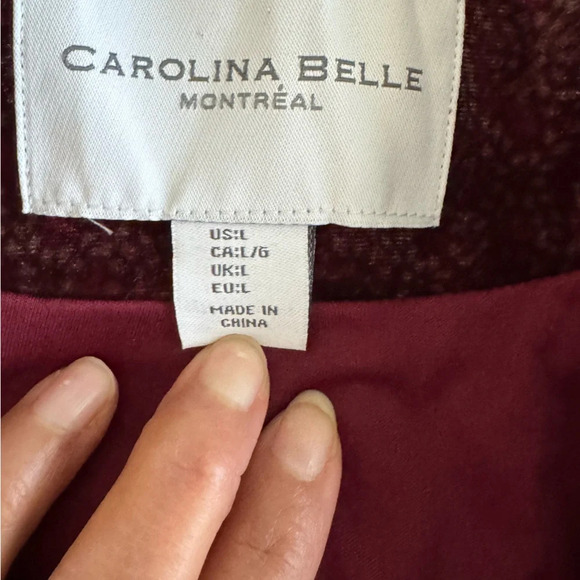 Carolina Belle Montreal Women's Velvet Doublebreasted Lush Retro Blazer Jacket L - Picture 6 of 13
